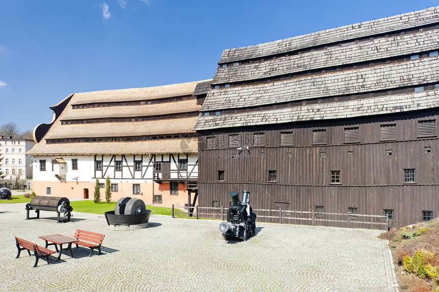 波兰工业历史性历史建筑学外观建筑旅行世界造纸厂景点图片