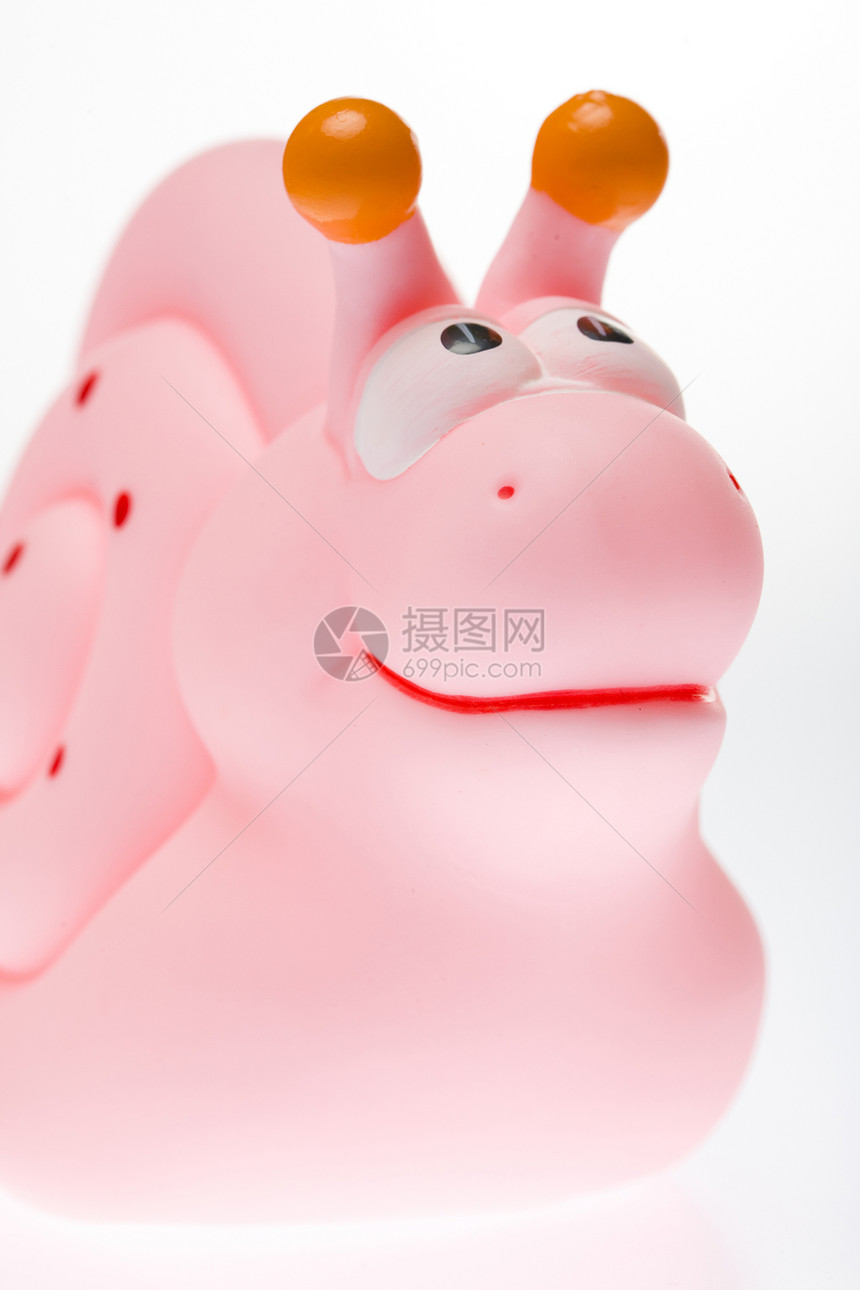 橡胶玩具粉色儿童蜗牛童年婴儿静物内饰橡皮孩子气图片