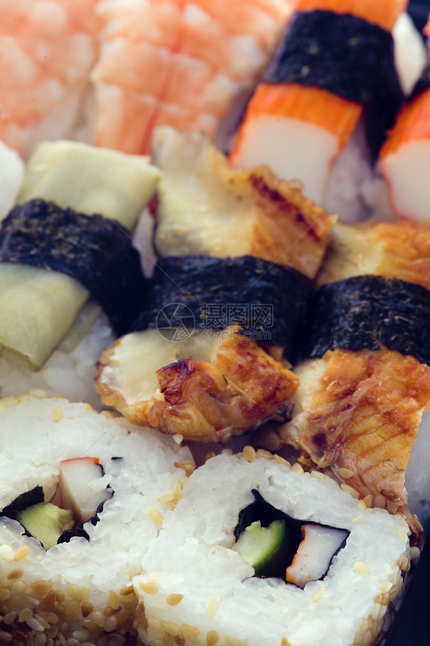 寿司海鲜静物膳食营养内饰烹饪食物美食食品图片