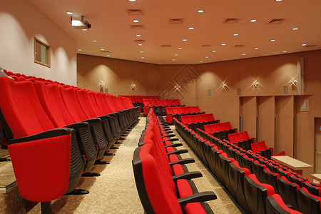 戏剧中的红椅子背景图片