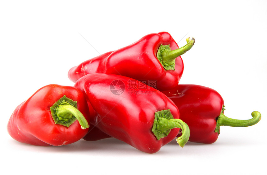 白色背景的红辣椒减肥辣椒饮食红色烹饪网络重量膳食损失体重图片