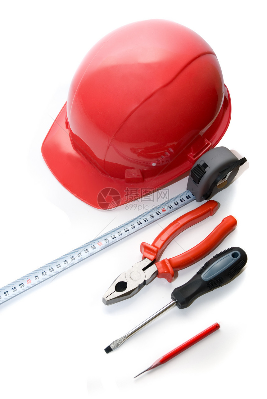 建筑工具建造齿轮手套风镜警告建筑学职业帽子工作眼睛图片