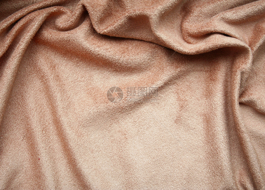 Beige 天鹅绒织物作为背景艺术布料生产涟漪折痕材料衣服装饰纺织品曲线图片