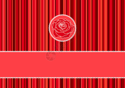 贺卡生日商业花朵插图网络红色婚礼玫瑰横幅空白背景图片