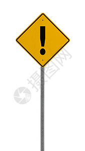 - 黄色路警示信号标志背景图片