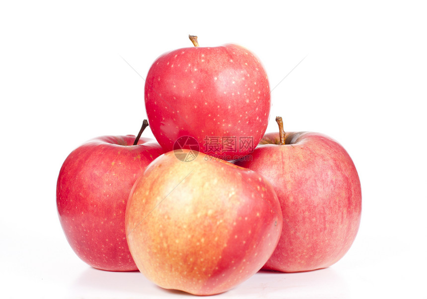 苹果是红色的健康团体活力小吃营养养分水平水果食物图片