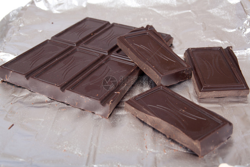 巧克力棕色活力小吃白色甜点饮食食物黑色牛奶宏观图片