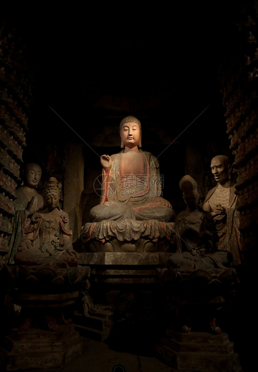 buddha 雕像佛教徒神社祷告精神崇拜宗教信仰图片
