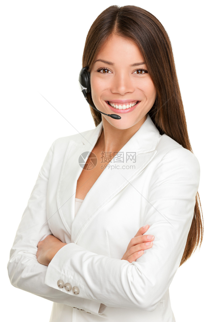 电视销售头盔女服务服务台办公室操作员职员帮助推销热线中心接待员图片