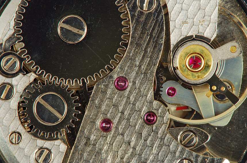 时钟金属数字平衡珠宝圆圈机械链轮钟表水晶古董图片