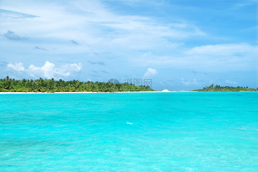 热带热带天堂蓝色异国海浪海洋太阳情调旅游天空旅行植被图片