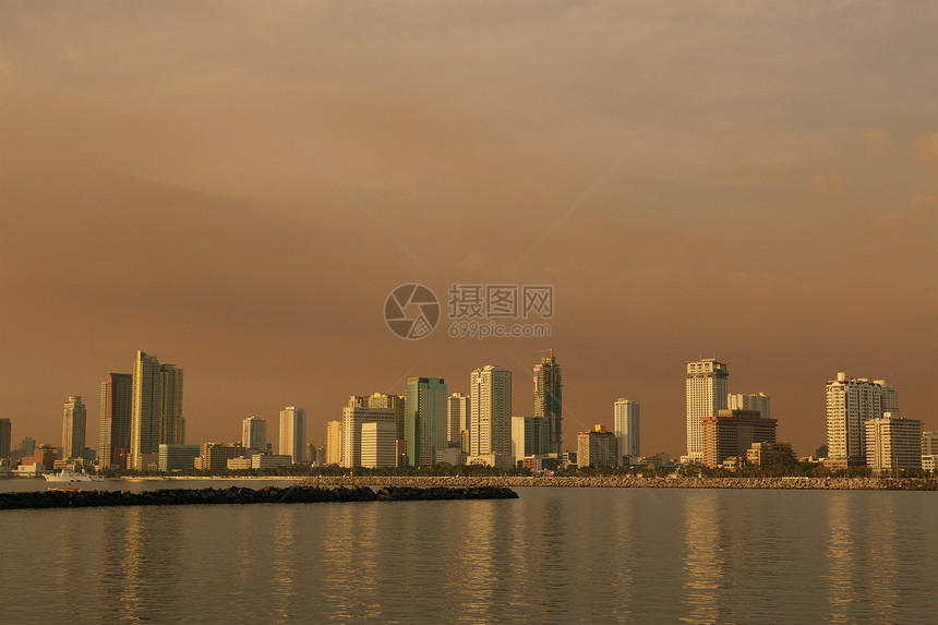 下午城市风景图片