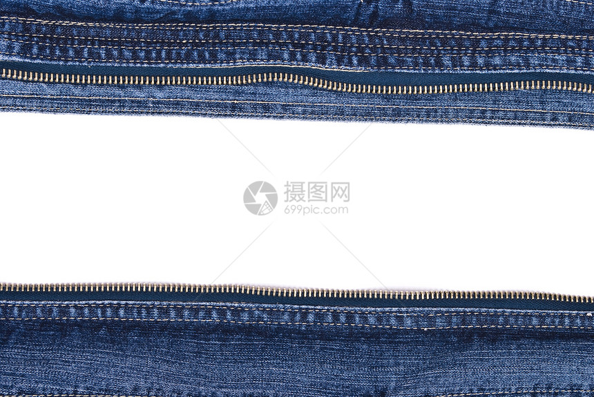 Jeans 边界衣服裤子织物接缝标签服装牛仔裤纺织品棉布空白图片