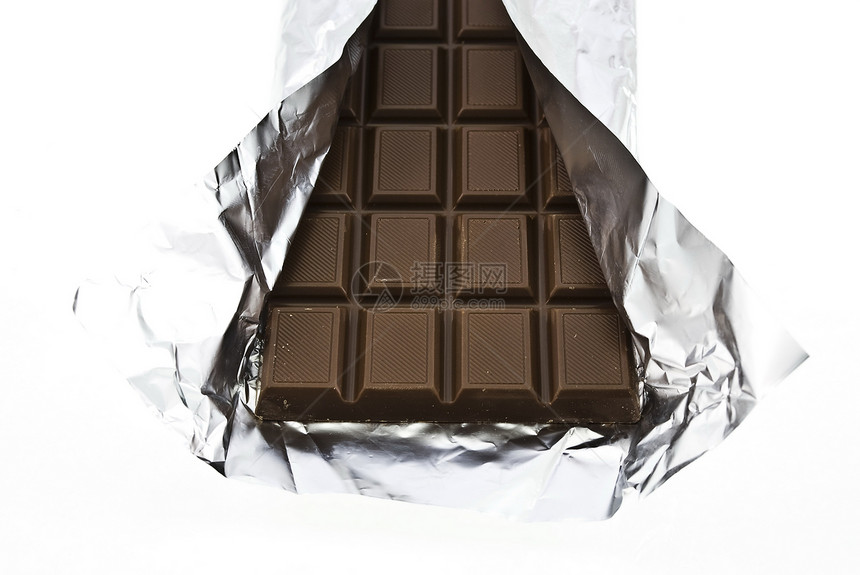 巧克力在泡盘上小吃活力甜点包装糖果挫败美食食物可可白色图片