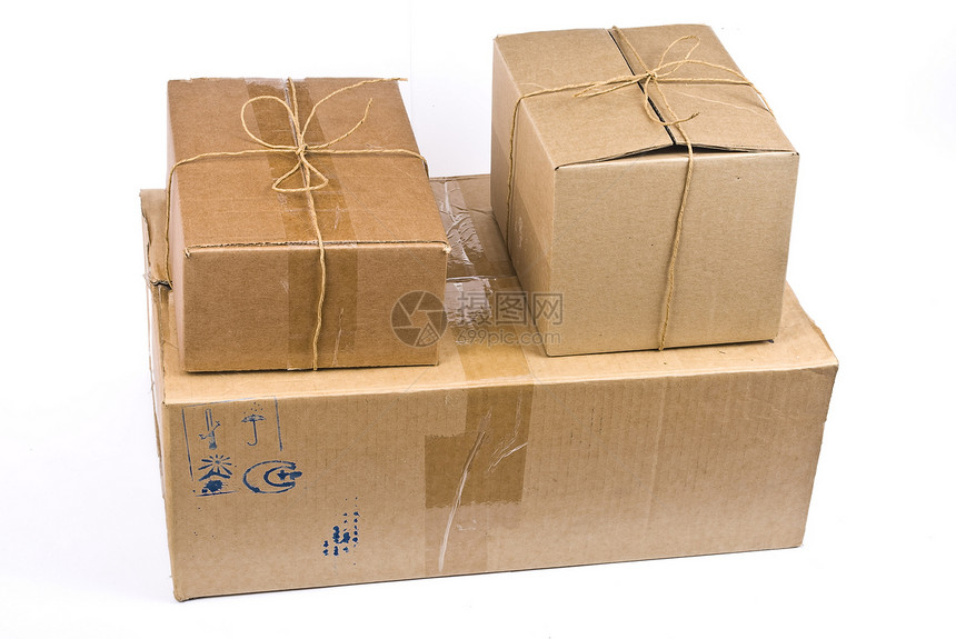纸箱堆叠零售礼物纸盒夹子服务白色盒子包装店铺邮政图片