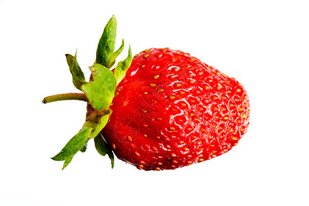 孤立的草莓饮食浆果食物健康红色背景图片