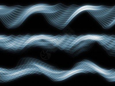 音响松声波流动蓝绿色音乐示波器墙纸海浪溪流正弦波技术背景图片
