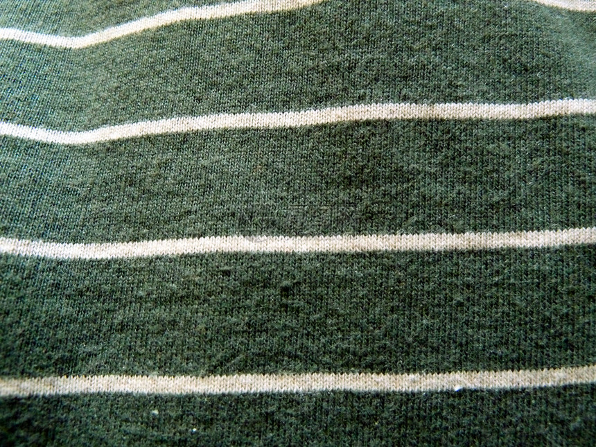 绿色条条纹织物棉布亚麻纺织品白色图片
