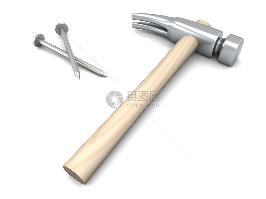 锤和铁甲锤子金属白色插图建造工作工具图片