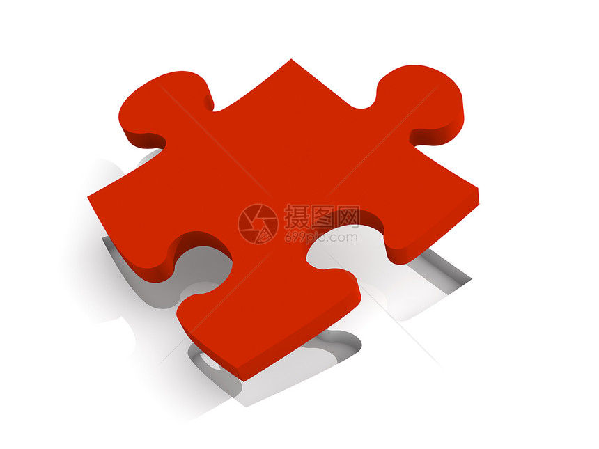 红色谜题片游戏战略计算机概念金属玩具拼图蓝色图片