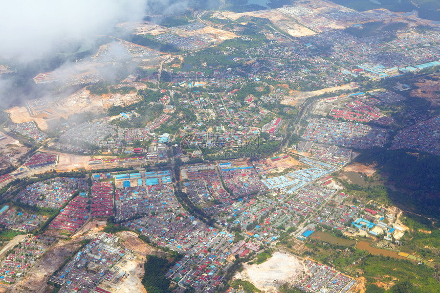 非城市的空中景象图片