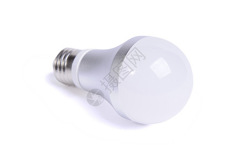 LED灯白色金属活力技术宏观电气电子产品塑料灯泡背景图片