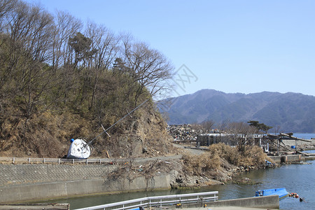 东日本大地震事件海啸力量悲哀碰撞损害灾难高清图片