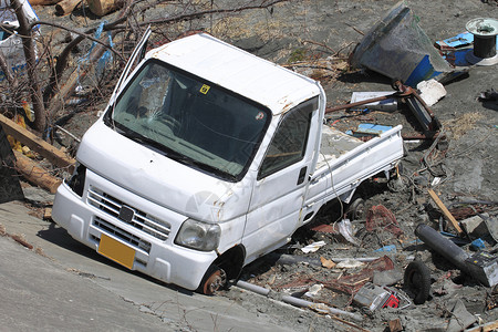 东日本大地震事件悲哀损害海啸灾难碰撞力量高清图片