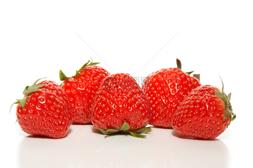 连续5个草莓图片