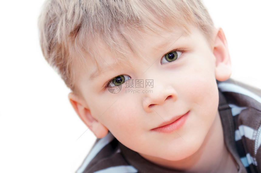 男孩的肖像男孩们皮肤后代男性头发幼儿园白色微笑眼睛儿子图片