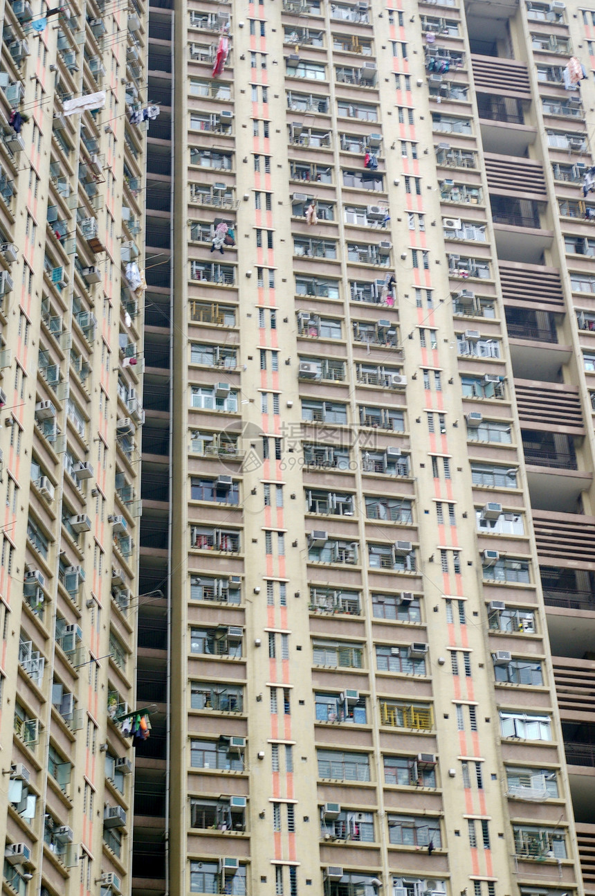 香港市外住宅楼面的建筑图片