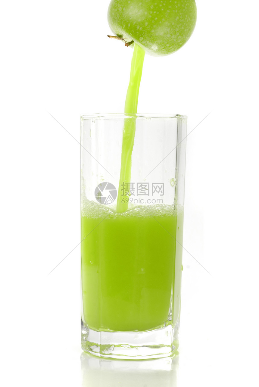 苹果果汁食物养分液体宏观玻璃飞溅早餐溪流气泡饮料图片