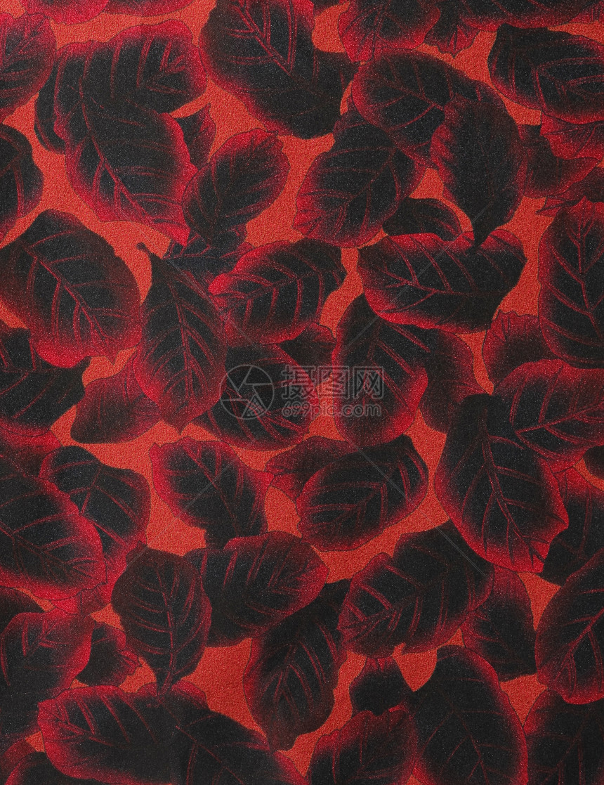 含有叶子的抽象反射木工材料羊皮纸木板红色风格装饰粮食控制板古董图片