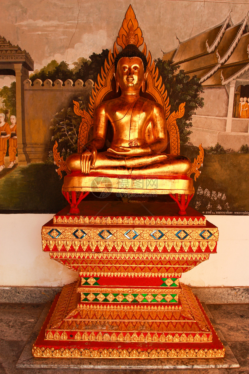 清迈的杜伊苏瑟普Doi Suthep雕塑精加工寺庙装饰金子风格天堂旅行信仰力量图片