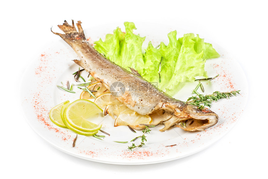 鱼类油炸蔬菜工作室桌子尾巴香菜海鲜烹饪食物沙拉图片