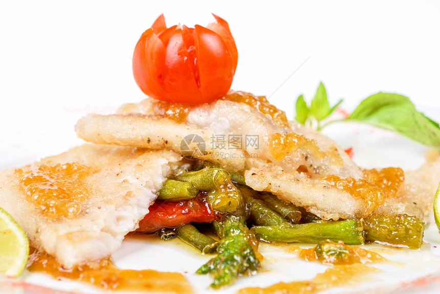 沙丁 butlib牛扒蔬菜餐厅胡椒营养饮食果汁美味午餐海鲜图片