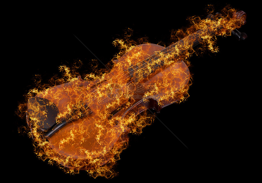 火着时的经典小提琴图片