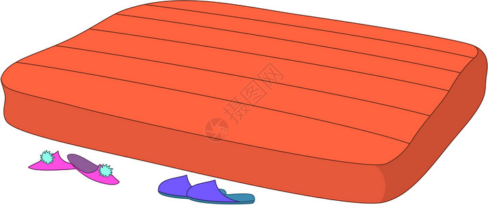 酒店用的拖鞋装饰和拖鞋插画