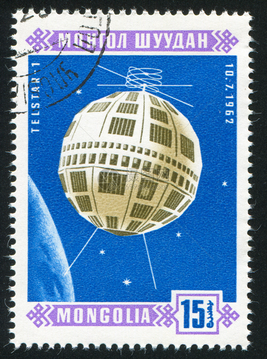 空间卫星历史性天文学邮票科学收音机轨道邮资古董宇宙车站图片