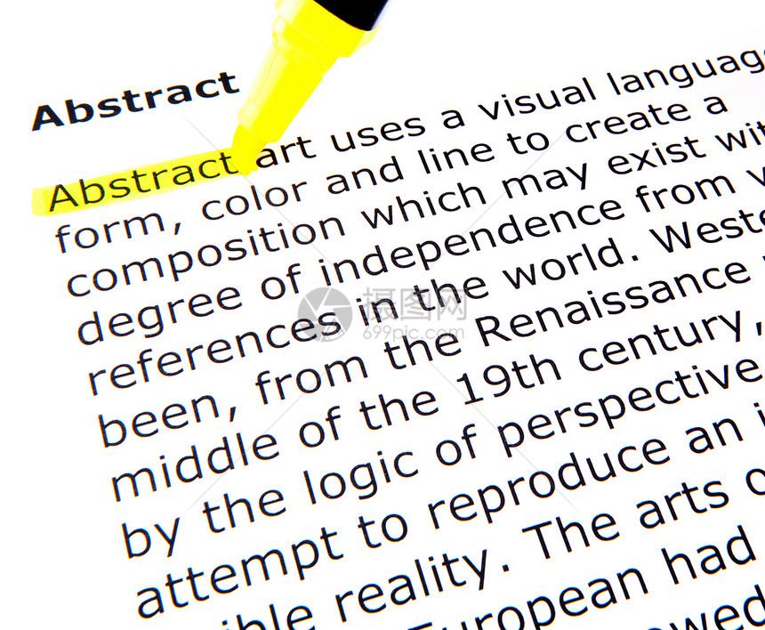 抽象文档宏观黄色智慧教育教学训练打字稿荧光笔学习图片