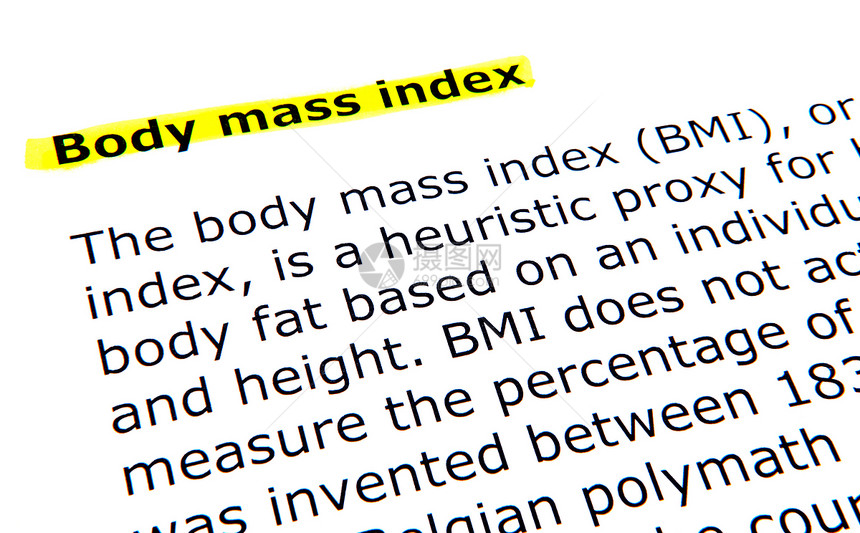 体重指数BMI知识教科书打印智慧手册身体毛毡宏观文档字典图片
