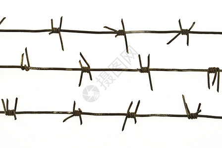 带刺铁丝网铁丝网黑色危险监狱金属背景图片