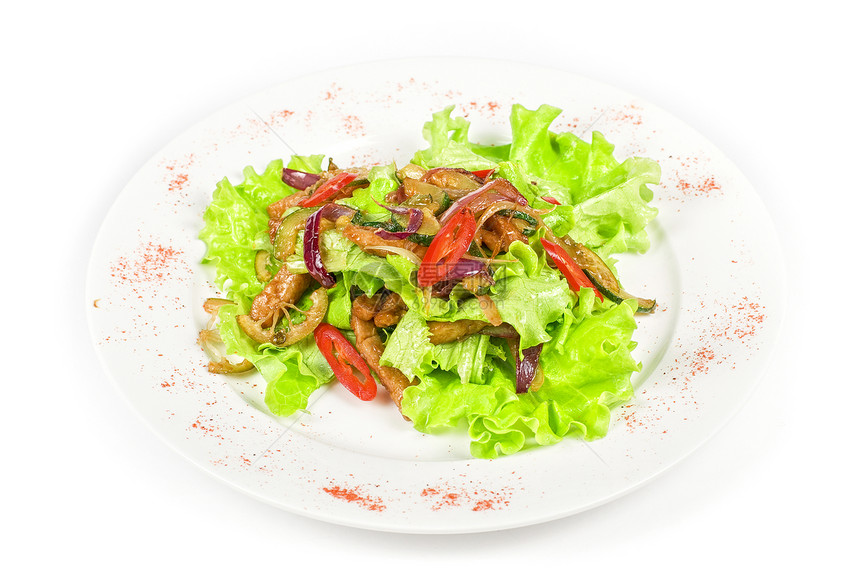 开胃菜沙拉香菜榛子用餐餐厅午餐蔬菜猪肉垃圾烹饪图片