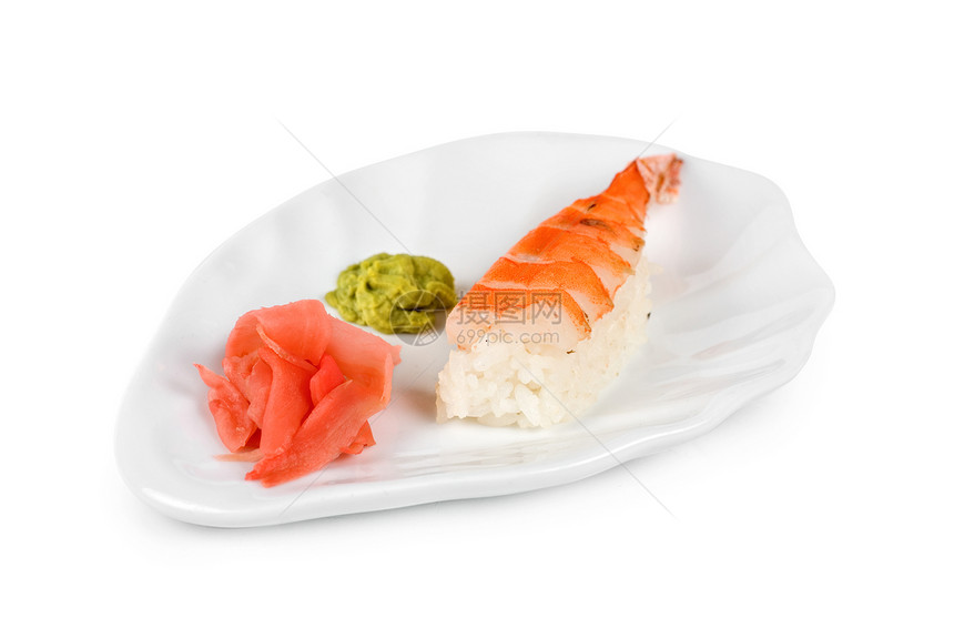 乳干寿司厨房情调蔬菜宏观海苔午餐食物白色盘子美食图片