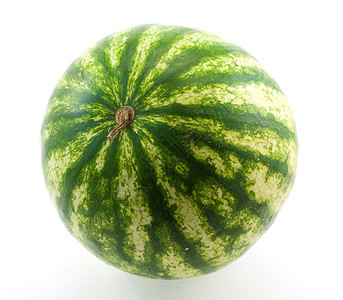 西瓜绿色食物饮食白色水果背景图片