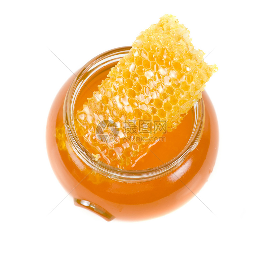 蜂蜜工作室反射营养甜点花蜜液体金子食物玻璃用具图片