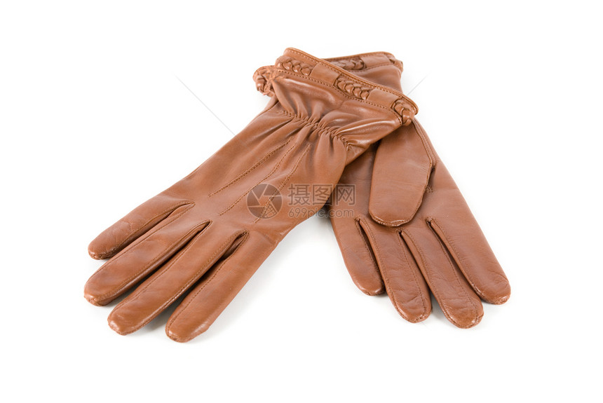 褐色女性皮手套男性手指天气羊毛紫色皮革材料衣服季节棕榈图片