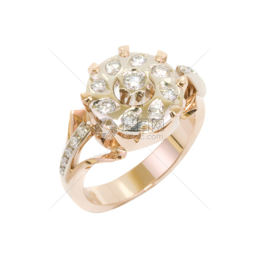 戒指水晶财富钻石金属联盟配饰装饰品金光珠宝商合金图片