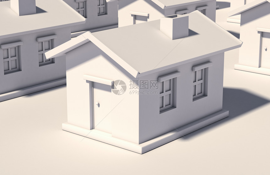 简单房屋贷款住宅建筑商业建设保险房子不动产安全灰色图片