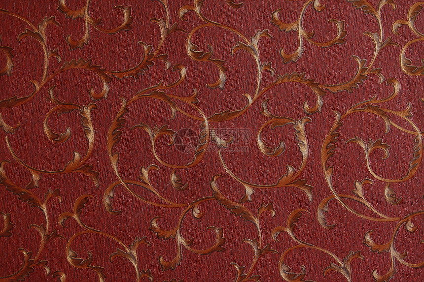 含有青铜和红色叶叶的背景摘要模版叶子奢华装饰品材料墙纸装饰艺术织物插图图片